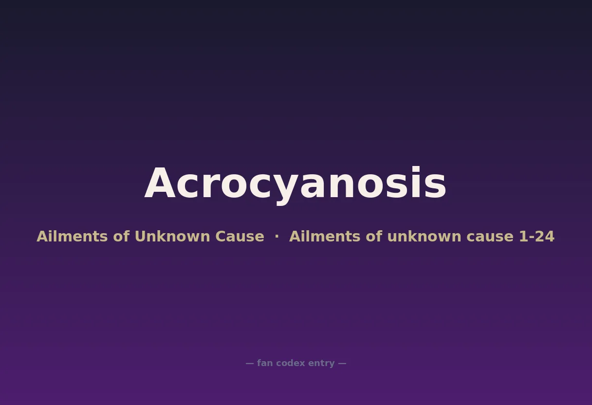 Acrocyanosis
